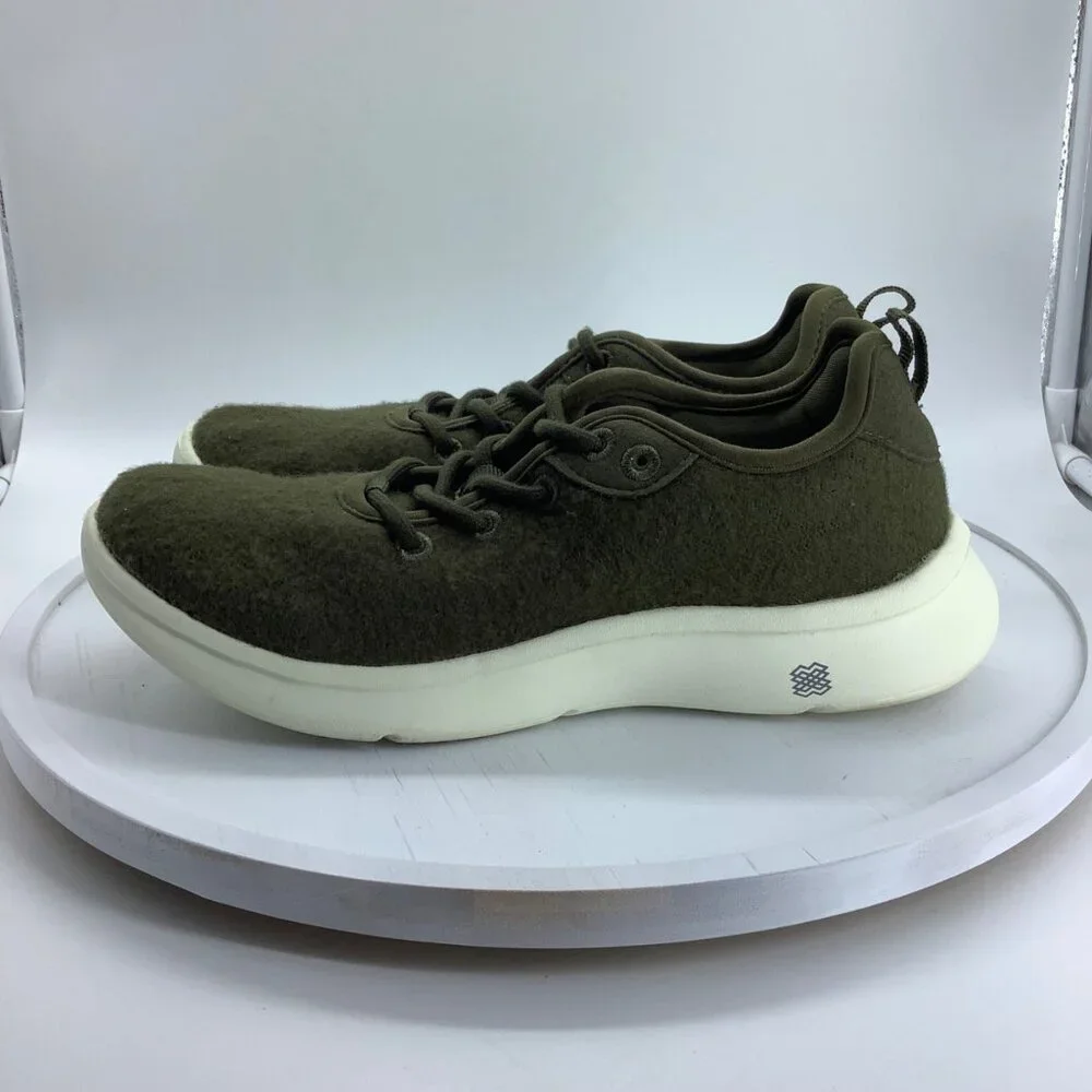 FLX Excel Sneaker Training Shoes Women Sz 7 Green Dynamic Wool Blend Running - Picture 2 of 6